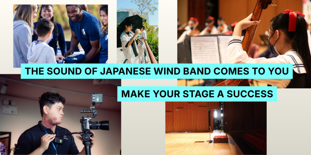 support and coordinate of wind band japan